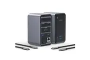 15 in 1 USB-C Super Docking Station Hub 4K HDMI Video Output 1000Mbps 4 Displays