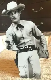 "Lawman" Starring John Russell TV Western Tabletop Display Standee 10" Tall