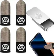 Game Finger Sleeve, Breathable Sleeves for Mobile , Glow in Dark Finger Sleeves Fit All Touch Screen Devices, Supercondu Nanofibers