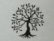 Olive Tree Laser Cut Wall Art Decor Wood 16" Tree of Life