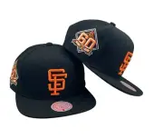 San Francisco Giants team classic Mitchell & Ness Snapback black hat cap