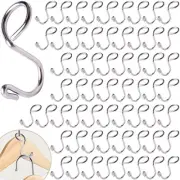 60 Pack Clothes Hanger Connector Hooks Metal Hanger Extender Hooks, Sturdy Ho...
