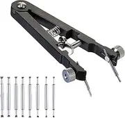 [LFGKeng] Spring bar pliers tool, Watchband Pliers with Robust 8 Pins, 6825 Spring Bar Tweezer Tool, for Watch Spring Bar Pins Removement and Replacement, Watch Wrist Bands Strap Removal Repair Fix Kit
