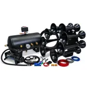 HornBlasters Octohorn 544K Train Horn Kit - Extremely Loud - 5 Gallon 150 PSI