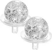 1 Set Bubble Ball Holder Set Float Indoor Fountain Outdoor Party Mini for Artificial Jersey Desk Fountain Decoration Room Clear Glass