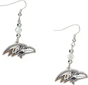 Siskiyou Sports NFL Crystal Dangle Earrings