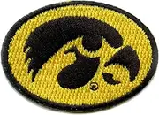 Iowa Hawkeyes Primary Round Logo Iron On Embroidered Patch M