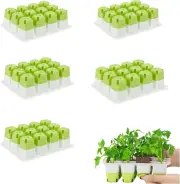 5pcs Reusable Seed Starter Tray, Silicone Seeding Starter with Flexible Pop-O...