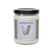 White Sage + Lavender Scented Soy Candle, 9oz