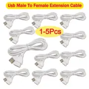 Beige White Data Line Wide Scope Of Application Spare Parts Extension Cord Usb M