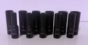 Arcan Tools 1/2" Drive Deep Impact Socket Set 11 Pc Standard AS21211SD