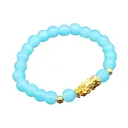 Beaded Bracelet Easy Match Fine Workmanship Stylish Jewelry Bracelet for Meditation Gift Blue