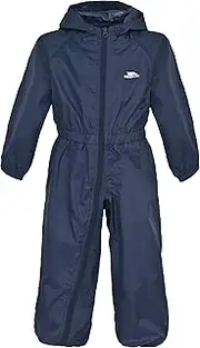 [TRESPASS] Children’s Unisex Button Rain Suit, Red, Age