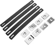 Zerodeko 4pcs Vintage Style Speaker Handles Rubber Straps for Amplifier Cabinet