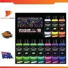 Glow in the Dark Paint, 60Ml/2Oz Neon Glow Acrylic Paints, 2IN1 Waterproof Paint