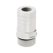 Hose Barb Fitting 25.5mm Barbed G3/4 Male Thread, 1 Pack Pipe Connector, Grey