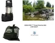 NEW 1/4 hp PAF-20 Tidal Wave 2,850gph Submersible Water Feature Pump +FREE BAG