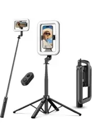 M MYBAT PRO Selfie Ring Light with 72" Tripod Stand - Extendable Selfie Stick...