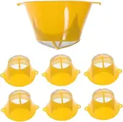 TEHAUX 10Pcs Reusable Paint Strainer with Fine Mesh Paint Filter for Art Crafts and Home Use for Eliminating Paint Impurities and Clumps