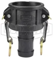 PPC125 - Glass-Filled Polypropylene Cam & Groove Type C Coupler x Hose Shank