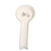 Rae Dunn White Black Green Bicycle Spoon Rest