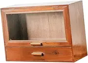 MYCENSE Wooden Display Shelves Display Cabinet Storage Toy Display Shelf Display Box for Coffee Mugs Milk Cups Living Room Desktop