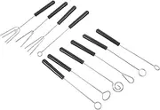HOMOBABE 10pcs Chocolate Dipping Forks for Fondue Candy Making and Cheese Melting Kitchen Gadgets for Parties and Outdoor Events