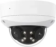 8MP 16MP PoE IP Camera IK10 Vandal-Proof Security Camera Dual-Lens 180° Panoramic Surveillance Cameras with Spotlight(16MP UHD Cam)