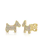 Sabrina Designs 14K 0.20 ct. tw. Diamond Dog Studs