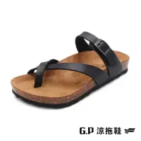 在飛比找momo購物網優惠-【G.P】套趾柏肯拖鞋 女鞋(黑色)