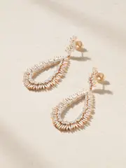 [Suzanne Kalan] Suzanne Kalan - 18-karat Rose And White Gold Diamond Earrings - One size One size Gold
