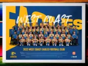 Framed 2022 WEST COAST EAGLES AFL Poster - 45cm x 32cm x 3cm