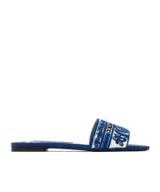 Dolce Gabbana Logo Detailed Slip-On Slides 37.5,37,38,39,40,36.5,41 Blue