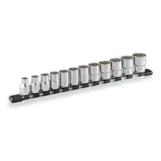 NEW TONE Socket Set with Socket Holder 12-Point (Inch Size) HDB412 1/2 Inch