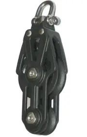 NAUTOS 95200 - BLOCK PLAIN 60 MM - FIDDLE SWIVEL - SAILING BLOCKS