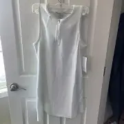 NWT ATHLETA size M Ace Tennis/Golf Dress Sleeveless Back Mesh Pocket White