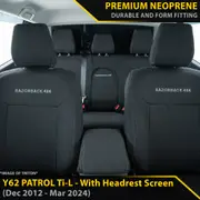 Nissan Patrol Y62 - Ti-L - with Headrest Screen - GP6 Premium Neoprene Bundle (Made to Order)
