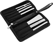 FRCOLOR Professional Pedicure Tool Set Pcs Stainless Steel Knives Callus Remover for Nail Care Easy to Carry Pu Bag