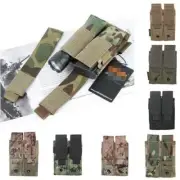 Tactical Duplex Molle Pouch Hook & Loop Band For Flashlight Mag clip Pouch