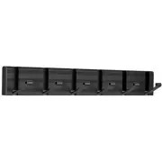 Coat Racks Wall Mounted,Black Wall Coat Hooks with 6 Folding Hooks,Heavy Duty...