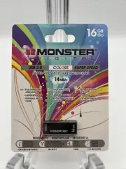 Monster Digital 16GB USB 2.0 High Speed Flash Drive Storage Games Music Movies