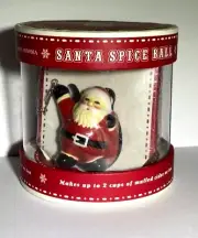 Williams Sonoma Christmas Holiday Mesh Spice Ball Santa Charm Cider Wine Mulling