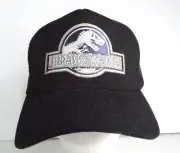 Jurassic World White/Purple Movie Logo Embroidered Patch Black Trucker Cap/Hat