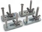 Purewords 4 x Clamps for CNC Engraving Machine CNC 2418 3018 Worktable Fastening Plates Fixture