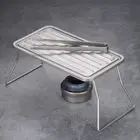 High Performance Foldable Table Ribbed Plate Design Titanium Easy To Carry