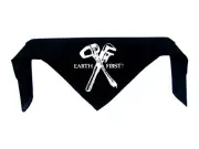 Earth First Bandanna - Liberation Animal Vegan Vegetarian Rights Front Face Mask