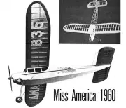 Model Airplane Plans (FF-RC): Miss America 42" for .020-.049 by Joe Wagner