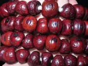 Nepal 108 Miter Cut Button Shaped Phoenix Eyed Bodhi Mala Prayer Beads (s5)