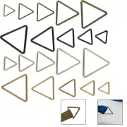 Metal Triangle Shape Slider Adjust Buckles Belt Hand Bag Craft Size 20mm-45mm