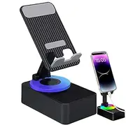 Wireless Induction Audio Speaker, Portable Induction Cell Phone Stand Speakers, Non-Slip Design Music Supplies for Almost Any Smartphone and Tablet